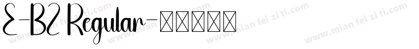 E-BZ Regular字体转换